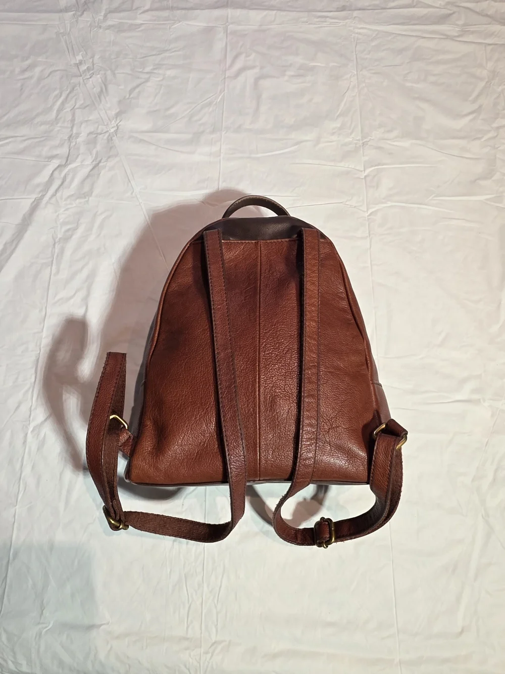 Fossil Brown Leather Mini Backpack - Classic Women's Bag